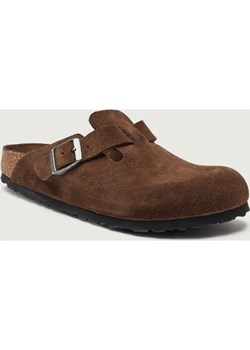 Birkenstock Klapki Boston BS | zamsz | narrow fit ze sklepu Gomez Fashion Store w kategorii Klapki damskie - zdjęcie 187980274