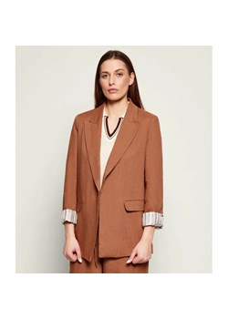 Marella SPORT Lniana marynarka MLSSAUNA | Regular Fit ze sklepu Gomez Fashion Store w kategorii Marynarki damskie - zdjęcie 187981604