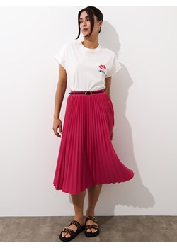 Mohito - Plisowana spódnica midi - różowy ze sklepu Mohito w kategorii Spódnice - zdjęcie 187981793