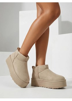 Royalfashion Krótkie buty a'la śniegowce damskie Ozozi ze sklepu royalfashion.pl w kategorii Śniegowce damskie - zdjęcie 187982104