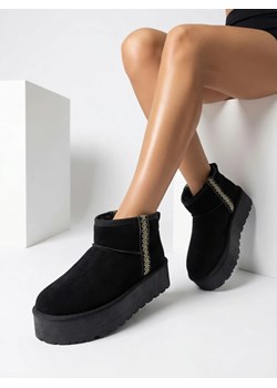 Royalfashion Krótkie buty a'la śniegowce damskie Haluzi ze sklepu royalfashion.pl w kategorii Śniegowce damskie - zdjęcie 187982131