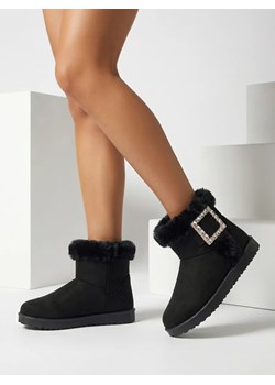Royalfashion Damskie buty a'la śniegowce z ozdobą Galaes ze sklepu royalfashion.pl w kategorii Śniegowce damskie - zdjęcie 187982141