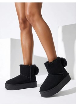 Royalfashion Buty a'la śniegowce damskie w kolorze czarnym Goroggo ze sklepu royalfashion.pl w kategorii Śniegowce damskie - zdjęcie 187982162