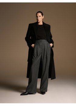 Reserved - Spodnie z wełną - szary ze sklepu Reserved w kategorii Spodnie damskie - zdjęcie 187982254