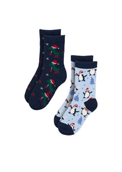 Skarpety długie Action Boy 8KB-006-AW23 (2-pack) Niebieski ze sklepu eobuwie.pl w kategorii Skarpetki dziecięce - zdjęcie 187982473