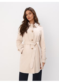 Mohito - Beżowy tencz z wiązaniem w talii - beżowy ze sklepu Mohito w kategorii Płaszcze damskie - zdjęcie 187982772