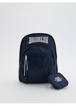 Reserved - Plecak z haftem - granatowy ze sklepu Reserved w kategorii Torby i walizki dziecięce - zdjęcie 187983022