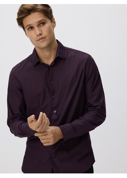 Reserved - Koszula slim fit z bawełną - fioletowy ze sklepu Reserved w kategorii Koszule męskie - zdjęcie 187984361