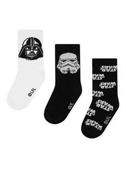 Skarpety długie Star Wars ACCCS-SS25-320SW(3-PACK) Czarny ze sklepu eobuwie.pl w kategorii Skarpetki dziecięce - zdjęcie 187984564