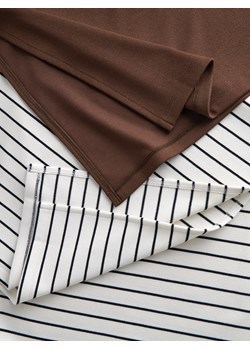 Reserved - Spódnica midi z wiskozą - ciemnobrązowy ze sklepu Reserved w kategorii Spódnice - zdjęcie 187985450