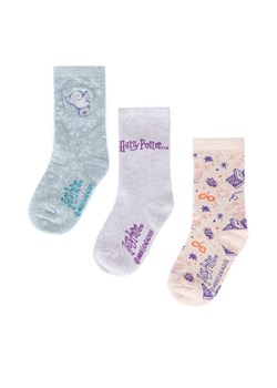 Skarpety długie Harry Potter ACCCS-AW24-225WBHP (3-pack) Różowy ze sklepu eobuwie.pl w kategorii Skarpetki dziecięce - zdjęcie 187985511