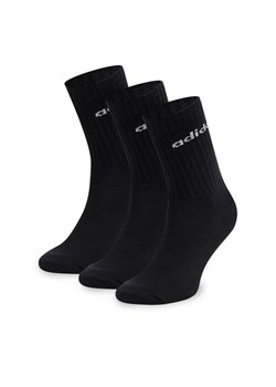 Skarpety długie adidas IC1301 3-PACK Czarny ze sklepu eobuwie.pl w kategorii Skarpetki męskie - zdjęcie 187985544