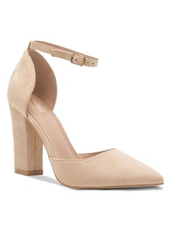 Czółenka DeeZee KL-091201-06 Beżowy ze sklepu eobuwie.pl w kategorii Czółenka - zdjęcie 187985560