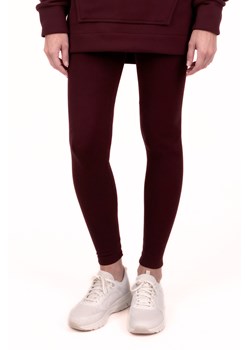 Vivisence 9106 legginsy prążkowane z bawełny bordowy ze sklepu kontri.pl w kategorii Spodnie damskie - zdjęcie 187986774