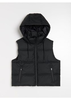 Sinsay - Kamizelka z kapturem - czarny ze sklepu Sinsay w kategorii Kamizelki damskie - zdjęcie 187987062