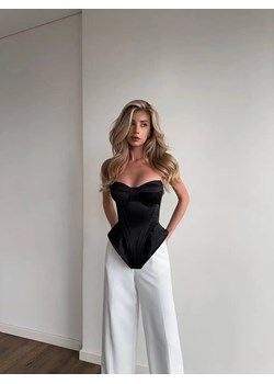 Damski gorsetowy top bez ramiączek - Czarny S ze sklepu Intimica.pl w kategorii Bluzki damskie - zdjęcie 187987224