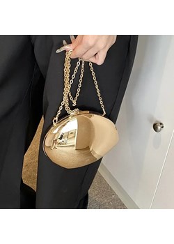 Metalowa torebka w kształcie muszli - Złoty ze sklepu Intimica.pl w kategorii Kopertówki - zdjęcie 187987253