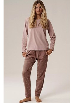 Atlantic długa bawełniana piżama damska NLP-502-ROSJ_ROSC, Kolor różowy-wzór, Rozmiar M, ATLANTIC ze sklepu Primodo w kategorii Piżamy damskie - zdjęcie 187987450