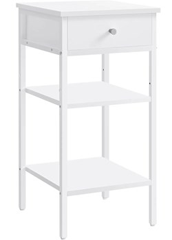 Nowoczesna biała szafka nocna L5-R20 ze sklepu Edinos.pl w kategorii Stoliki i szafki nocne - zdjęcie 187987662