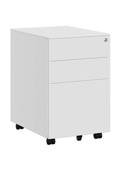 Biały kontenerek na kółkach D1-F52 ze sklepu Edinos.pl w kategorii Meble biurowe - zdjęcie 187987683