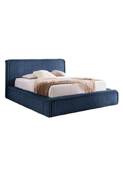 Granatowe nowoczesne łóżko tapicerowane 5 rozmiarów - Cordelio ze sklepu Edinos.pl w kategorii Łóżka i materace - zdjęcie 187987701
