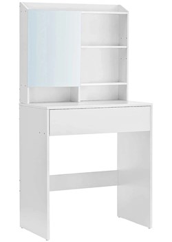 Biała nowoczesna toaletka z lustrem T6-L20 ze sklepu Edinos.pl w kategorii Toaletki - zdjęcie 187987721