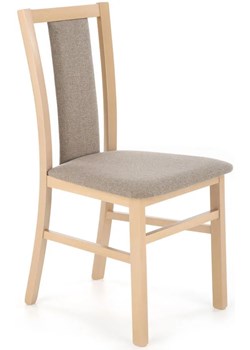 Tapicerowane krzesło drewniane dąb sonoma - Onder ze sklepu Edinos.pl w kategorii Krzesła - zdjęcie 187987781