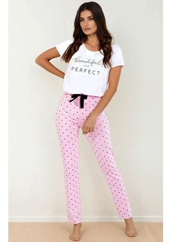 Piżama damska Flawless, Kolor biało-różowy, Rozmiar S, Momenti per me ze sklepu Intymna w kategorii Piżamy damskie - zdjęcie 187987871