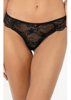 Stringi damskie czarne z włoskiej koronki 2646 Karina, Kolor czarny, Rozmiar S, KLEO ze sklepu Intymna w kategorii Majtki damskie - zdjęcie 187988013