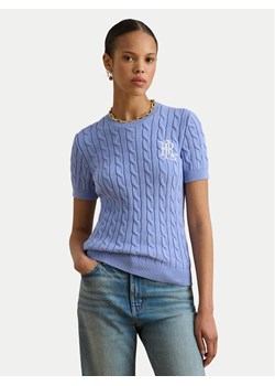 LAUREN RALPH LAUREN Sweter 200P07025003 Błękitny Relaxed Fit ze sklepu MODIVO w kategorii Swetry damskie - zdjęcie 187989143