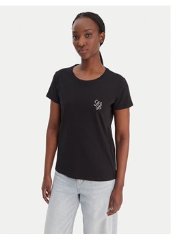 Liu Jo Sport T-Shirt TA6056 JS923 Czarny Regular Fit ze sklepu MODIVO w kategorii Bluzki damskie - zdjęcie 187989180