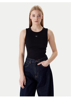 Calvin Klein Top LV047C201G Czarny Slim Fit ze sklepu MODIVO w kategorii Bluzki damskie - zdjęcie 187989371