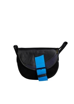 czarna torebka damska listonoszka skórzana na ramię Freshman Mini ze sklepu Słoń Torbalski w kategorii Listonoszki - zdjęcie 187990703