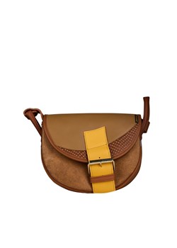 brązowa torebka listonoszka skórzana na ramię Freshman Mini ze sklepu Słoń Torbalski w kategorii Listonoszki - zdjęcie 187990711