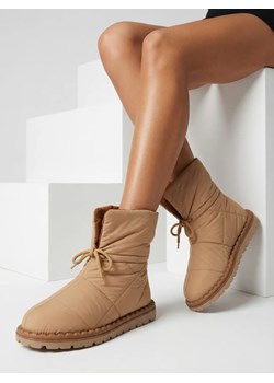 Royalfashion Wsuwane śniegowce damskie w kolorze brązowym Nevonsis ze sklepu royalfashion.pl w kategorii Śniegowce damskie - zdjęcie 187990744