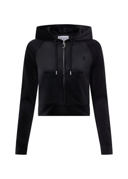 Juicy by Juicy Couture Damska kurtka z kapturem - Madison Kobiety Sztuczne włókno czarny jednolity ze sklepu vangraaf w kategorii Kurtki damskie - zdjęcie 187990864