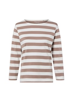 Marie Lund Damska koszulka z długim rękawem Kobiety Bawełna écru w paski ze sklepu vangraaf w kategorii Bluzki damskie - zdjęcie 187990872