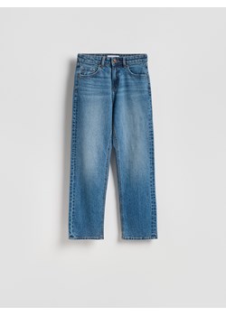 Reserved - Jeansy straight z krótszą nogawką - granatowy ze sklepu Reserved w kategorii Jeansy damskie - zdjęcie 187990920