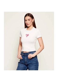 Hugo Blue T-shirt Dever_B_2 | Slim Fit ze sklepu Gomez Fashion Store w kategorii Bluzki damskie - zdjęcie 187991052