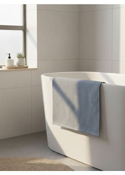 Sinsay - Bawełniany jednolity ręcznik - niebieski ze sklepu Sinsay w kategorii Ręczniki - zdjęcie 187992193