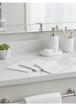 Sinsay - Zestaw bawełnianych ręczników z frędzlami 3 pack - biały ze sklepu Sinsay w kategorii Ręczniki - zdjęcie 187992200