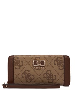 Portfel Guess Karnilla Logo Slg SWOS99 01146 Brązowy ze sklepu eobuwie.pl w kategorii Portfele damskie - zdjęcie 187992243