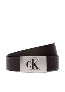 Pasek Calvin Klein Ssnl Mono Plaque 35Mm Fixed LV04D7086G Brązowy ze sklepu eobuwie.pl w kategorii Paski męskie - zdjęcie 187993490