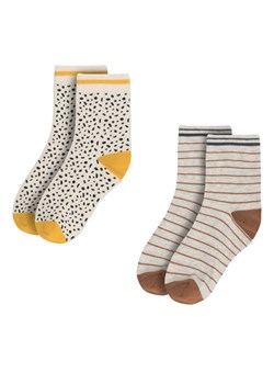 Skarpety długie Nelli Blu 7KB-001-AW23 (2-pack) Brązowy ze sklepu eobuwie.pl w kategorii Skarpetki dziecięce - zdjęcie 187993523