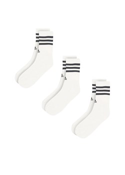 Skarpety długie adidas HT3458 3-PACK Biały ze sklepu eobuwie.pl w kategorii Skarpetki męskie - zdjęcie 187994620