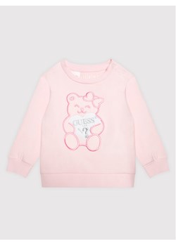 Guess Bluza K1YQ03 KAE20 Różowy Regular Fit ze sklepu MODIVO w kategorii Bluzy dziewczęce - zdjęcie 187994734
