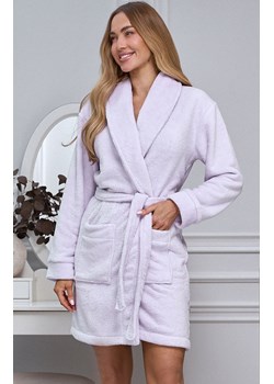 Szlafrok damski ciepły Violetta, Kolor liliowy, Rozmiar S, Momenti per me ze sklepu Intymna w kategorii Szlafroki damskie - zdjęcie 187994820