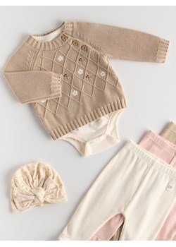 Reserved - Sweter z haftem - beżowy ze sklepu Reserved w kategorii Bluzy i swetry - zdjęcie 187994920