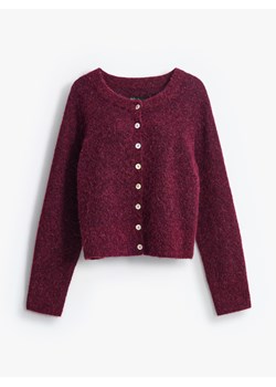 Mohito - Bordowy kardigan z wełną - kasztanowy ze sklepu Mohito w kategorii Swetry damskie - zdjęcie 187994931