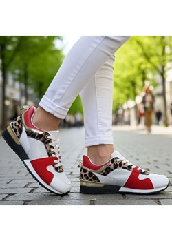 Sznurowane buty sportowe damskie ost515 ze sklepu Pantofelek24.pl w kategorii Buty sportowe damskie - zdjęcie 187995132